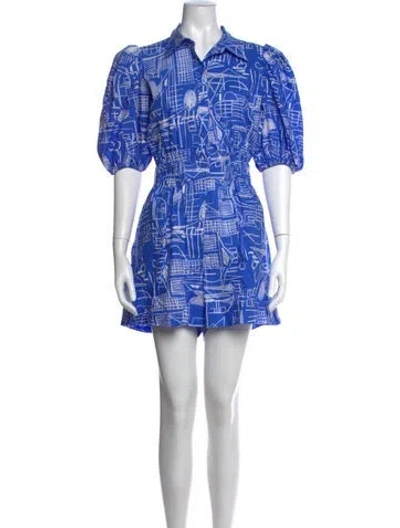 Pre-owned Hunter Graphic Print Jumpsuit In Blue