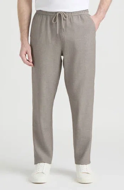 Hunter Grotto Cotton & Linen Blend Pants In Brown