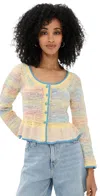 Hunter Guiliana Cardigan Space Dye In Multi