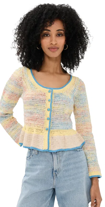 Hunter Guiliana Cardigan Space Dye In Multi