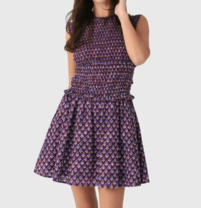 Hunter Gweneth Dress In Autumn Fleur Fig In Multi