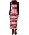 Hunter Hale Dress In Ivory Block In Multi