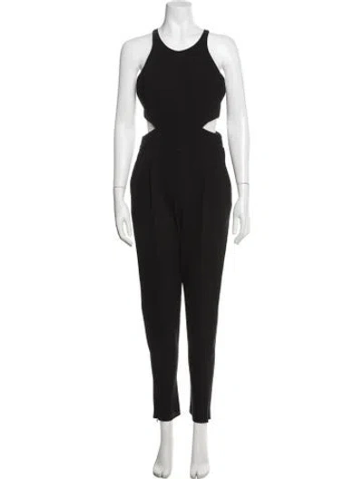 Pre-owned Hunter Halterneck Jumpsuit In Black