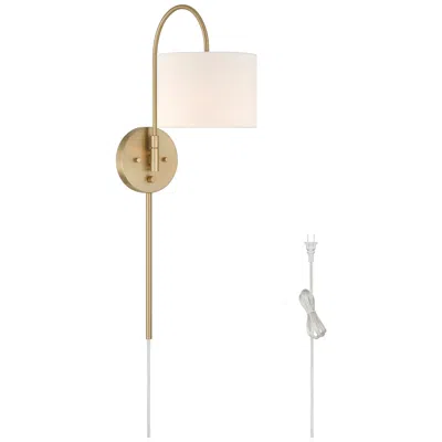 Hunter Horizon Alturas Gold 1 Light Large Sconce Wall Light Fixture In Neutral