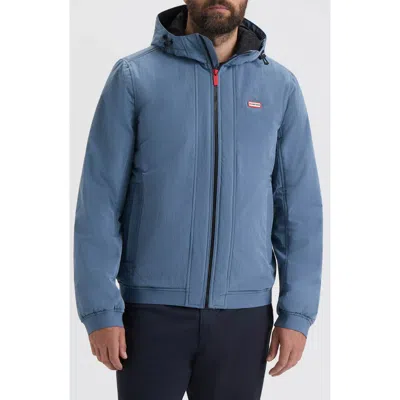 Hunter Horley Hooded Water Resistant Ripstop Jacket In Blue