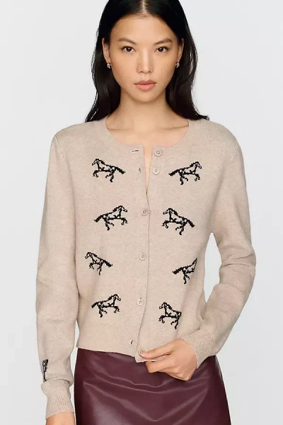 Hunter Horse Cardigan In Neutral