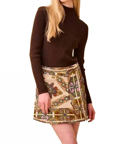 Hunter Houghton Turtleneck In Cocoa In Multi