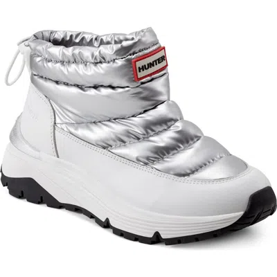 Hunter Hwanne 2 Waterproof Insulated Quilted Faux Shearling Lined Boot In White