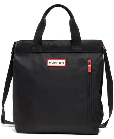 Hunter Hybrid Textile Backpack In Black