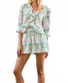 Hunter Imogen Blouse In Pink Trellis In Multi