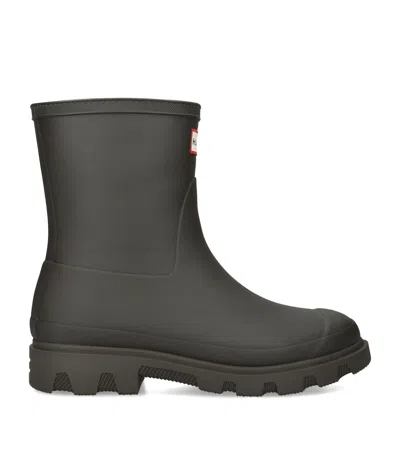 Hunter Insulated Downpour Short Wellington Boots In Animal Print