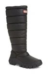 Hunter Intrepid Knee High Snow Boot In Black
