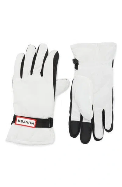Hunter Intrepid Snow Gloves In White Willow 151
