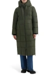 Hunter Ireland Water Repellent Faux Shearling Lined Puffer Jacket In Green