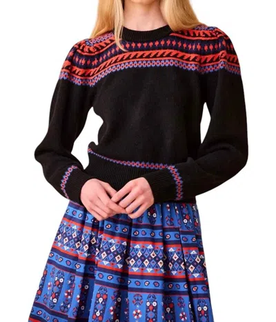 Hunter Jackie Sweater In Highgrove Fairisle In Multi