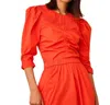 Hunter Jaqueline Top In Red Orange In Orange