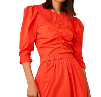 Hunter Jaqueline Top In Red Orange