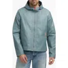 Hunter Jay Water Repellent Wax Crinkle Jacket In Blizzard Blue