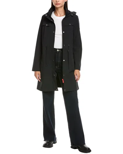 Hunter Kate Longline Coat In Black