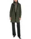 Hunter Kate Longline Coat In Green