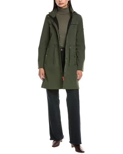 Hunter Kate Longline Coat In Green