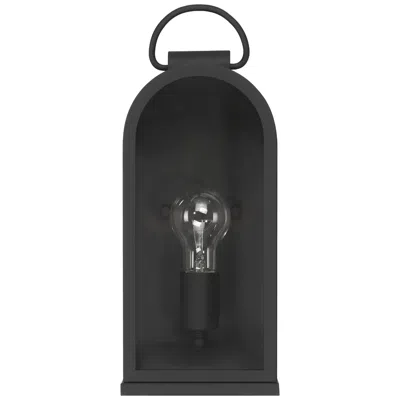 Hunter Kendra Bell Matte Black Outdoor Weathermax 1 Light Medium Wall Light