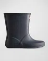 Hunter Kid's Classic Leather Rain Boots, Baby/toddler/kids In Navy