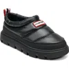 Hunter Big Kids Cody Lug Sole Insulated Water Resistant Slip-on Shoes 13c Black