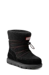 Hunter Kids' Cozy Boot In Black/black/black
