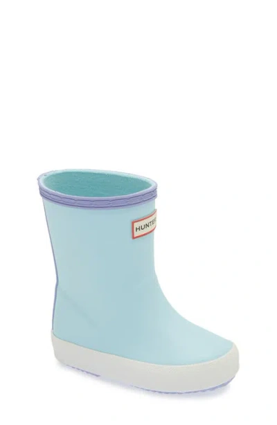 Hunter Unisex Kids First Classic Rain Boots - Toddler, Little Kid In Blue/drifting Thistle