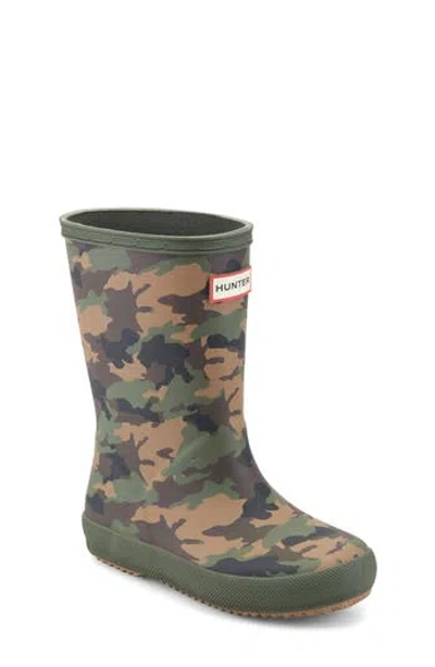 Hunter Kids' First Classic Rain Boot In Green