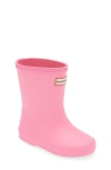 Hunter Kids' First Classic Rain Boot In Highlighter Pink