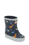 Hunter Kids' First Classic Rain Boot In Navy Multi/navy/stardust