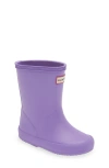 Hunter Kids' First Classic Rain Boot In Purple Burst