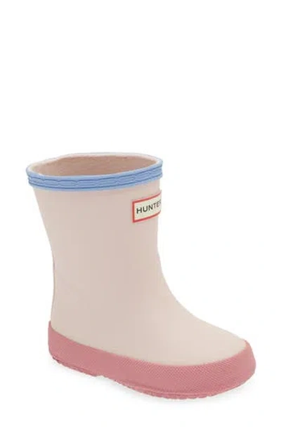 Hunter Kids' First Classic Rain Boot In Vidalia Pink/serenity