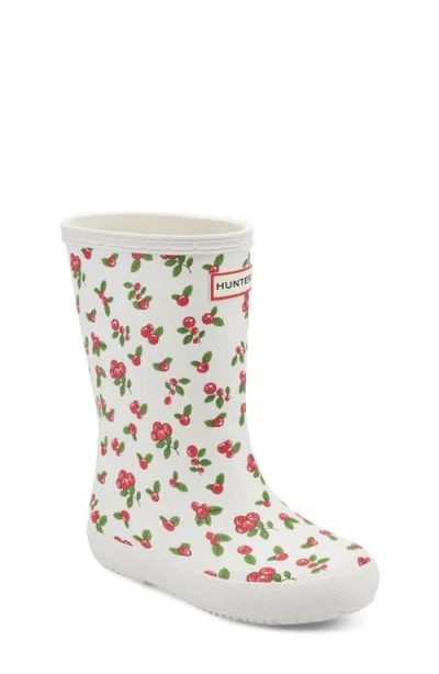 Hunter Kids' First Classic Rain Boot In White