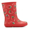 Hunter Kids First Classic Rain Boots 13c Red Strawberry Print In Multi