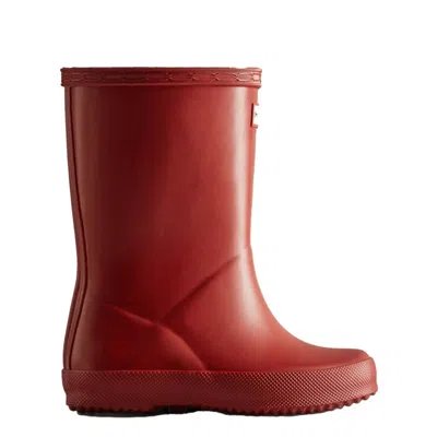 Hunter Kids First Classic Rain Boots 3 Military Red