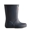 Hunter Kids First Classic Rain Boots 3 Navy In Multi