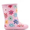 Hunter Kids First Classic Rain Boots 3 Pink Multi Floral Print