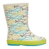 Hunter Kids First Classic Rain Boots 3 Shark Print In Multi