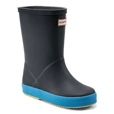 Hunter Kids First Classic Rain Boots In Navy In Black