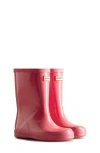 Hunter Starcloud Glitter Rain Boot In Red
