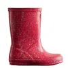 Hunter Kids First Giant Glitter Rain Boots 1 Thrift In Red