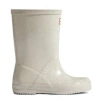 Hunter Kids First Giant Glitter Rain Boots 6c Cast In Neutral