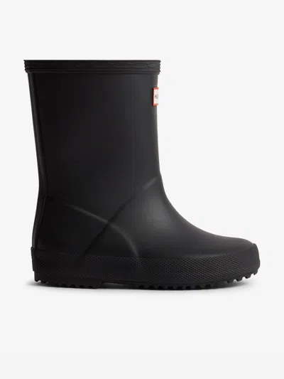 Hunter Kids First Wellington Boots In Black