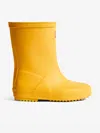 Hunter Kids First Wellington Boots In Yellow