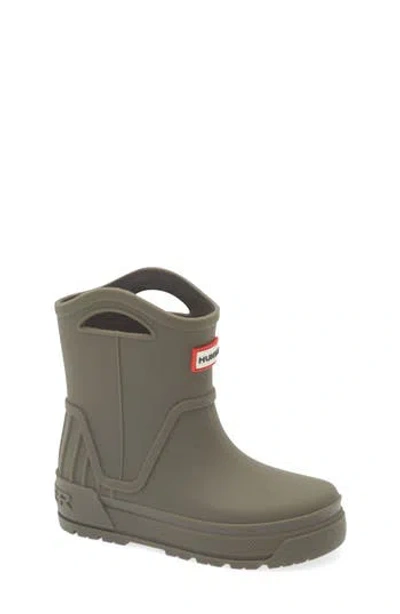 Hunter Kids' Georgey Waterproof Rain Boot In Galloway Green