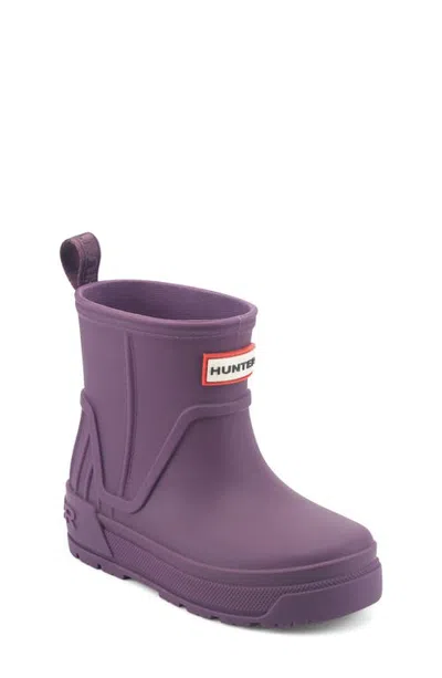 Hunter Kids' Grace Waterproof Rain Boot In Purple