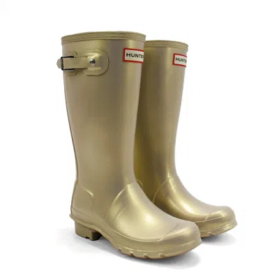 Hunter Kids  Nebula Wellington Jft6040neb-pgl Gold Waterproof Rain Boot Jobb114
